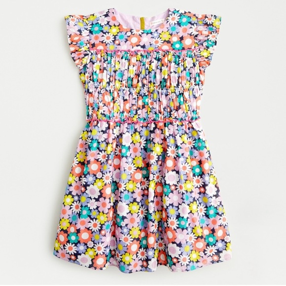 J. Crew Crewcuts Girls dress in cotton poplin floral 3t - Picture 1 of 7
